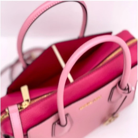 Michael Kors Mercer Medium Top Zip Belted
Satchel Crossbody Electric Pink - Picture 9 of 13